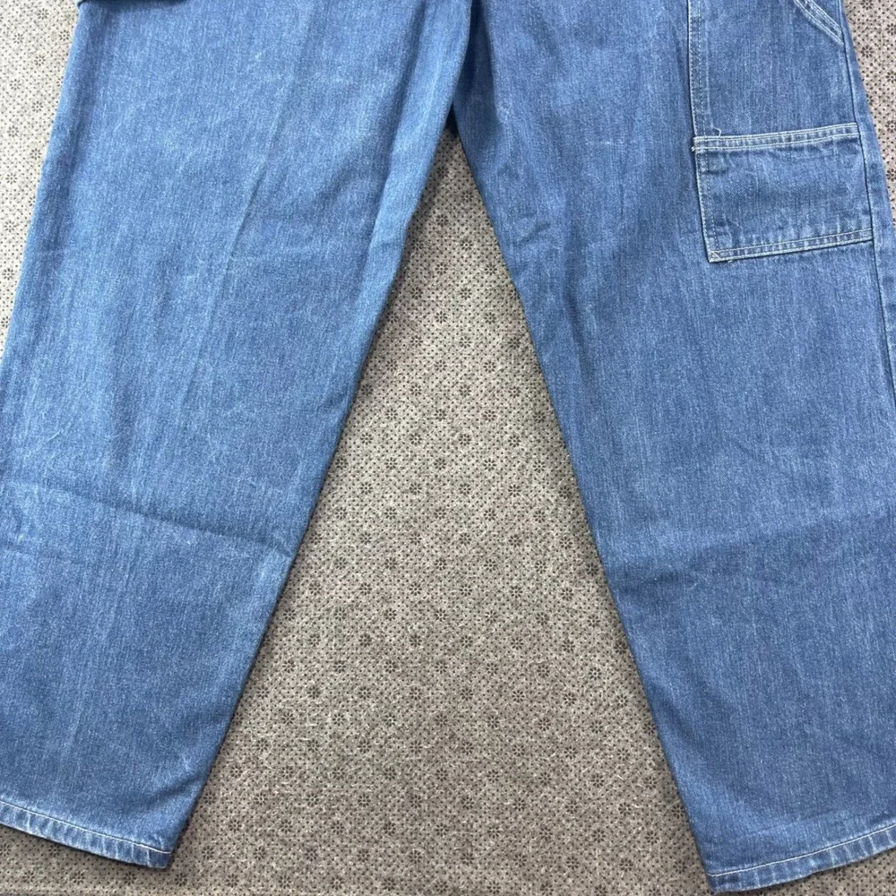 Vintage Iceberg Jeans History Blue Carpenter Pants Mens 36x32 Baggy Wide Leg